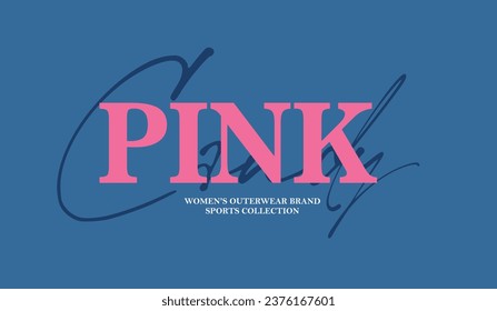 Sweet candy pink clothing collection vector work