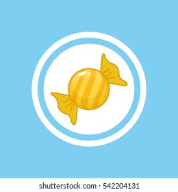 sweet candy shop icon vector illustration graphic design