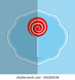 sweet candy shop icon vector illustration graphic design