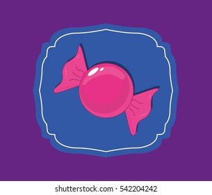 sweet candy shop icon vector illustration graphic design