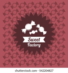 sweet candy shop icon vector illustration graphic design