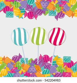 sweet candy shop icon vector illustration graphic design