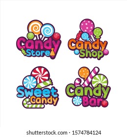 Sweet candy shop Vector design