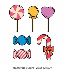 Sweet Candy Simple Vector Illustration