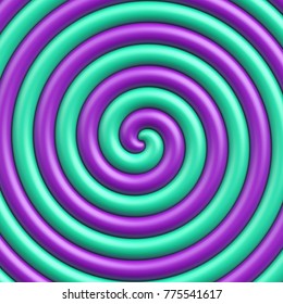 Sweet candy spiral background. Azure and purple lollipop background.