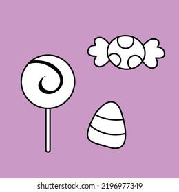 Sweet Candy Sugar Digital Stamp