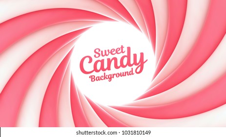 Sweet Candy Swirl Vector Background