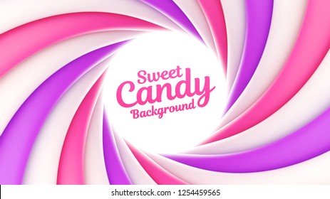 Sweet candy vector background with place for your content.