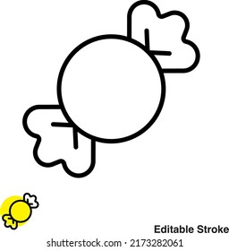 Sweet Candy Vector Line Icon