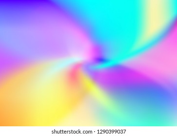 Sweet caramel blurred gradient unicorn background, girly banner, magic backdrop. Vector illustration