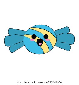 Sweet caramel candy cute kawaii cartoon