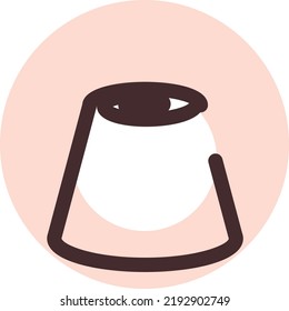 Sweet caramel candy, illustration, vector on a white background.