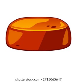 Ilustração isolada do vetor de doce caramelo