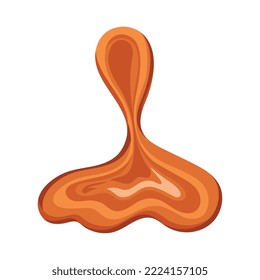 sweet caramel liquid splashing icon