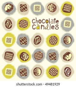 Sweet Caramel,Chocolate vector Background