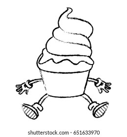 sweet cartoon cold ice cream tasty frozen