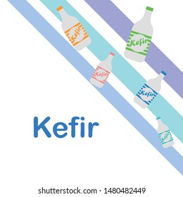 Sweet cartoon ice cream. Vector colorful ice creams.