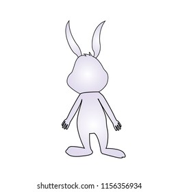 sweet cartoon rabbit