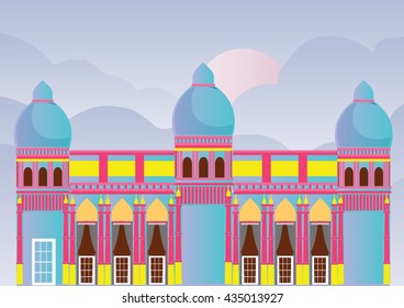 Sweet Castle Vector Illustration