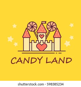 Sweet castle. Vector illustration design