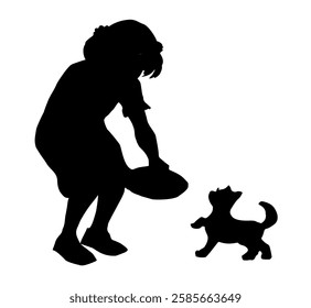 Sweet cheer joy kind smile young teen rural lady sit hold treat shelter purr fur breed baby paw fun white floor. Old garden park nature help relax milk plate doodl sketch line art hand drawn sign icon