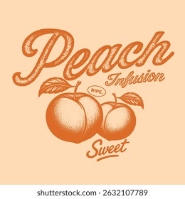 Sweet Cherries typography text print. Retro berry Print Design Vector with Slogan. Fashion graphic prints for fruit martini, Fashion slogan print. women's cute t-shirt print, vintage poster design.