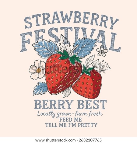 Sweet Cherries typography text print. Retro berry Print Design Vector with Slogan. Fashion graphic prints for fruit martini, Fashion slogan print. women's cute t-shirt print, vintage poster design.