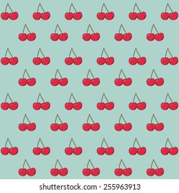 sweet cherry background, illustration in vector format