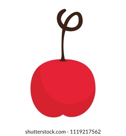 sweet cherry fruit icon