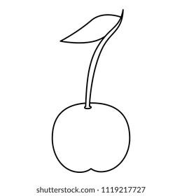 sweet cherry fruit icon