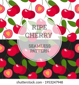 sweet cherry on a twig drawing