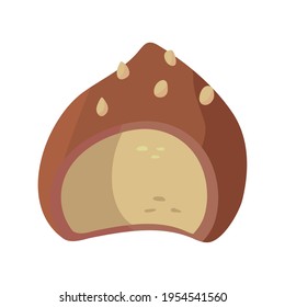 sweet chocolate ball delicious icon