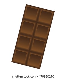 sweet chocolate bar isolated icon vector illustration design