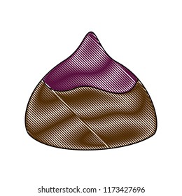 sweet chocolate bon bon shape chip