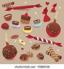 Sweet chocolate candy