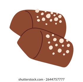 Sweet chocolate candy cartoon food