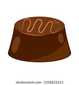 sweet chocolate candy icon isolated