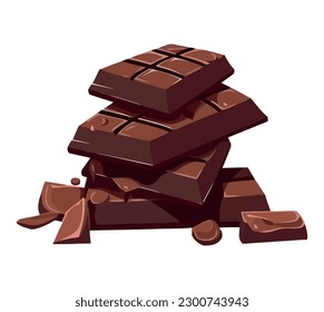 Süßer Schokoladenkorb einzeln auf weißem Hintergrund - Symbol