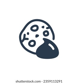 Sweet Chocolate Chips vector icon illustration