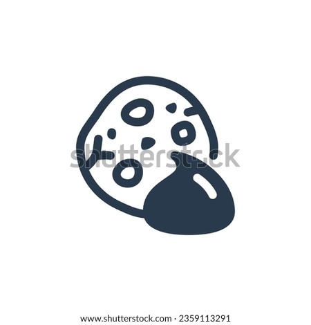 Sweet Chocolate Chips vector icon illustration
