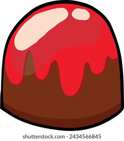Süße Schokolade lecker und süß.