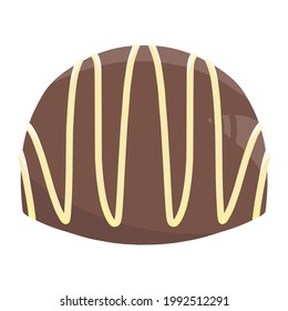 sweet chocolate dessert color illustration