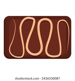 Sweet chocolate icon cartoon vector. World Choco Day. Sweet candy dessert