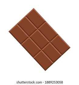 Sweet chocolate illustration. Valentines day present sign.
