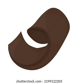 sweet chocolate isolated flat icon