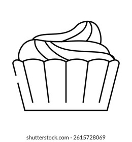 sweet chocolate line icon vector. sweet chocolate sign. isolated contour symbol black illustration