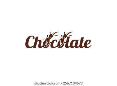 Sweet Chocolate logo design, Vector design concept