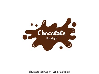 Sweet Chocolate logo design, Vector design concept