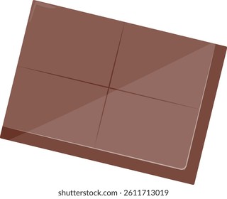 Sweet Chocolate Snack Illustration. Isolated on White Background