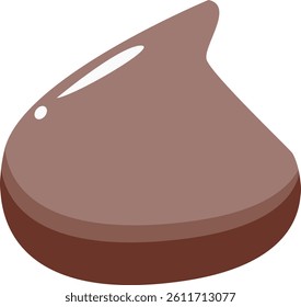 Sweet Chocolate Snack Illustration. Isolated on White Background